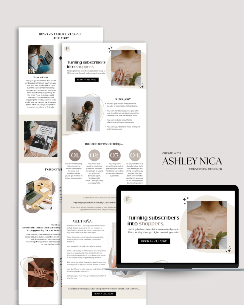 Website and Funnel for Fab Digital Space