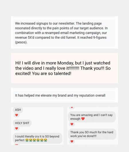 testimonials for create with ashley nica 3